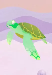 Krafttierkarte „Schildkröte“ – Illustration aus dem monjogh Kartenset