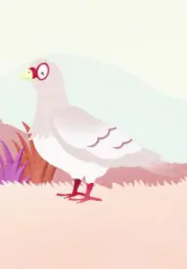 Krafttierkarte „Taube“ – Illustration aus dem monjogh Kartenset