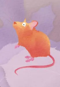 Krafttierkarte „Maus“ – Illustration aus dem monjogh Kartenset