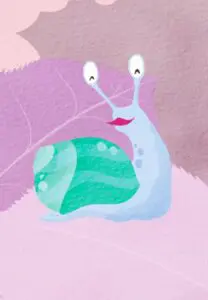 Krafttierkarte „Schnecke“ – Illustration aus dem monjogh Kartenset