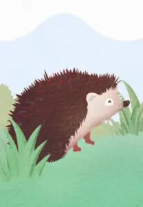 Krafttierkarte „Igel“ – Illustration aus dem monjogh Kartenset